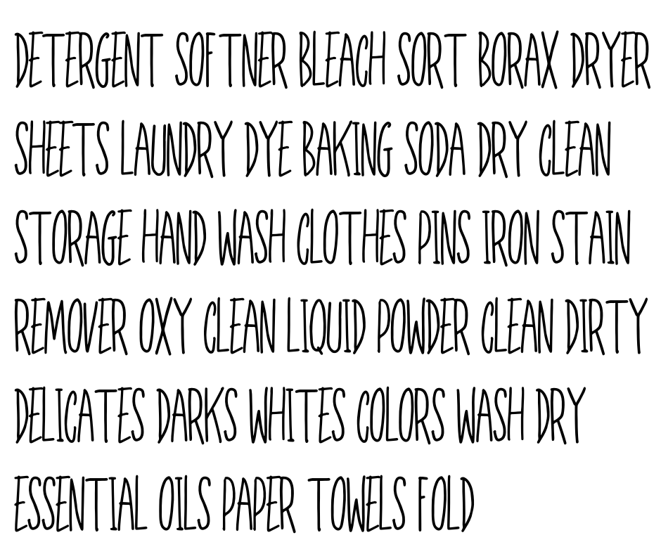Laundry Words, Stickers, Labels, Organizing, Vinyl, Decals, Farmhouse Decor, DIY, Arts & Crafts, Home Decor, Container Labels, Accessories