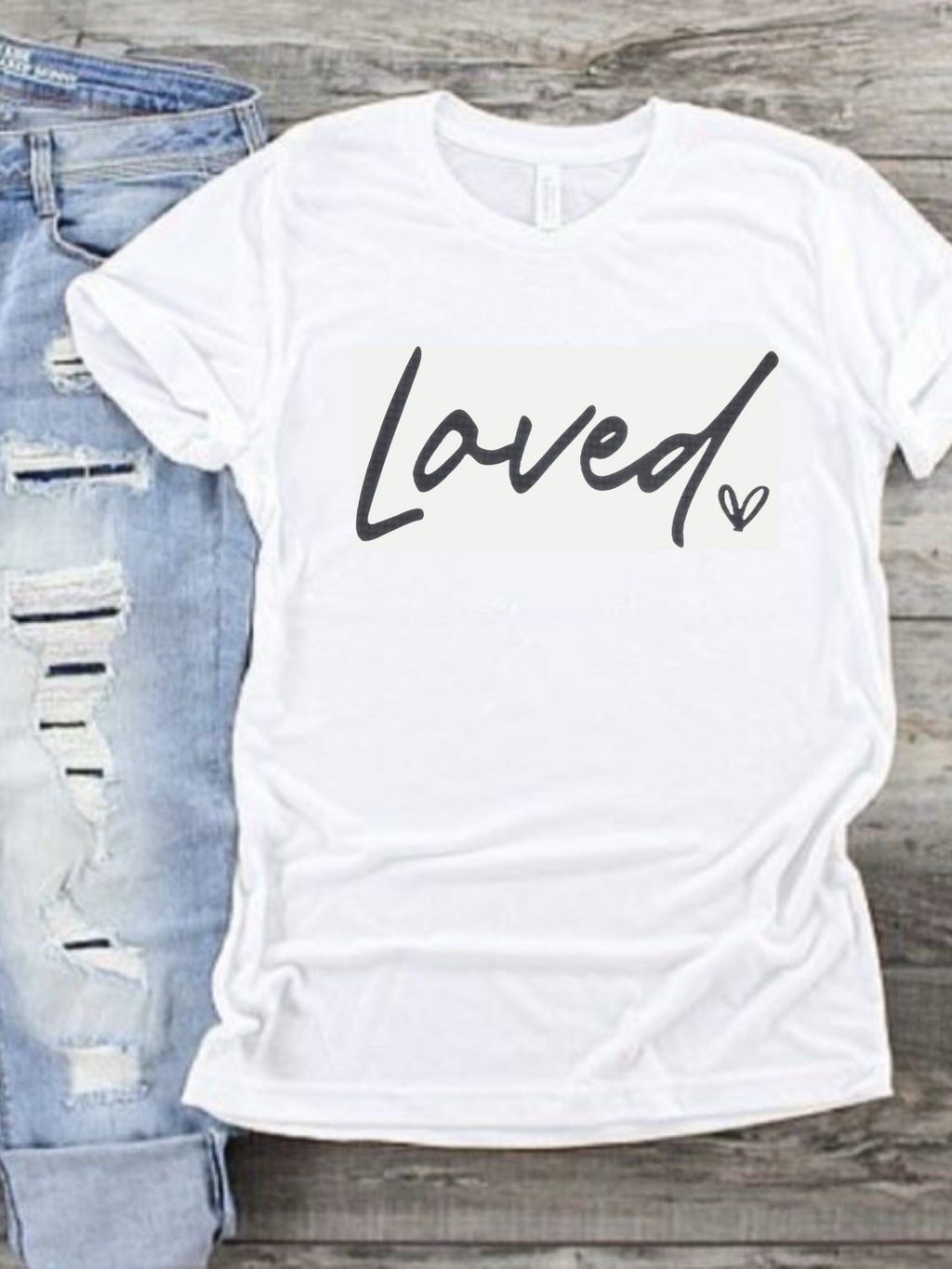 Loved (Puff Print)