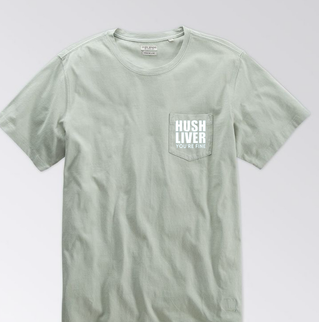 Hush Liver You're Fine- Black (Pocket/Koozie)