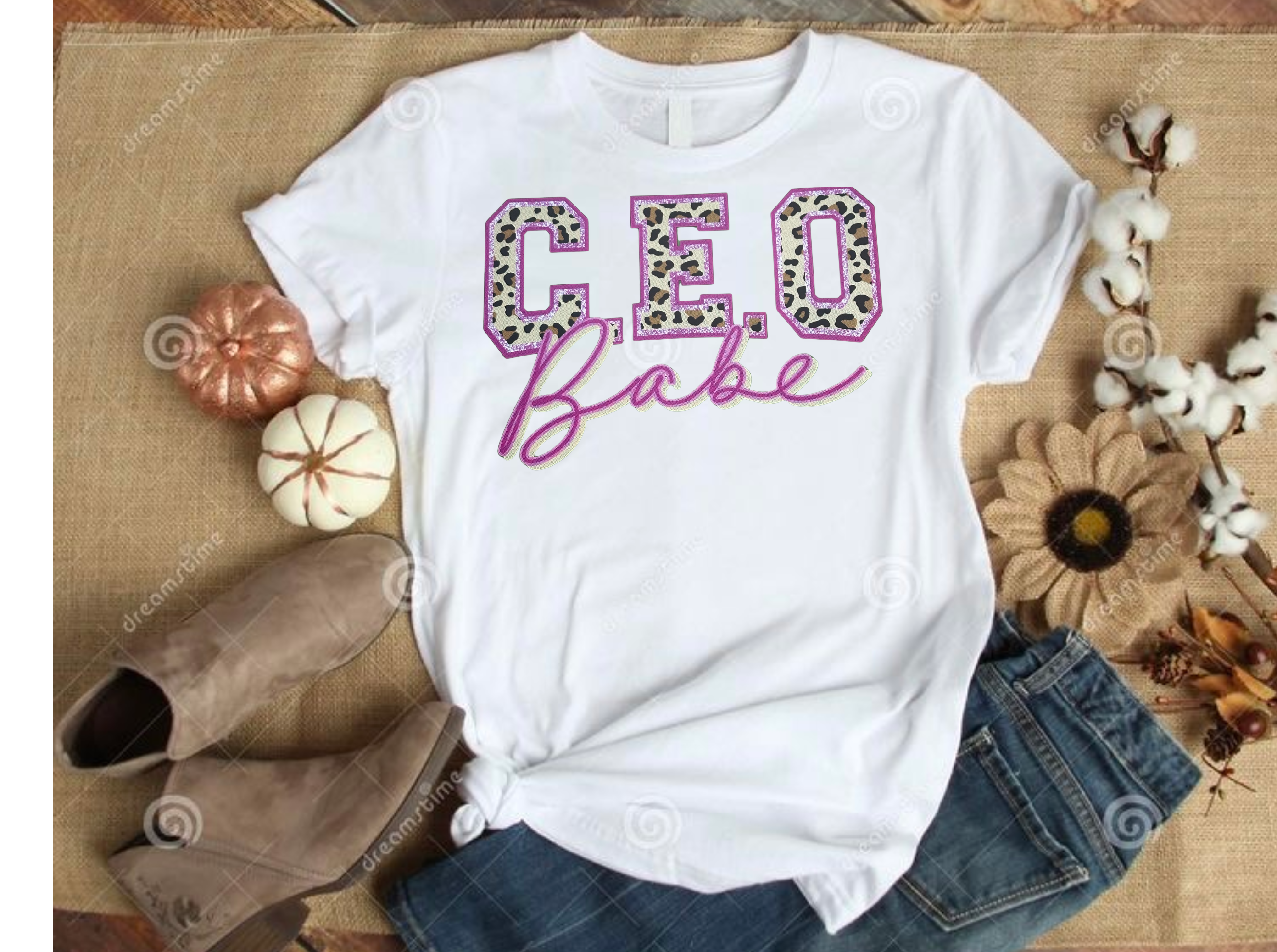 CEO babe pink leopard